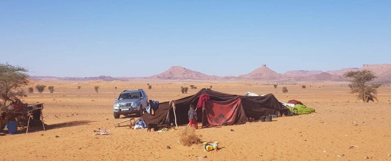 los nómadas en Marruecos
